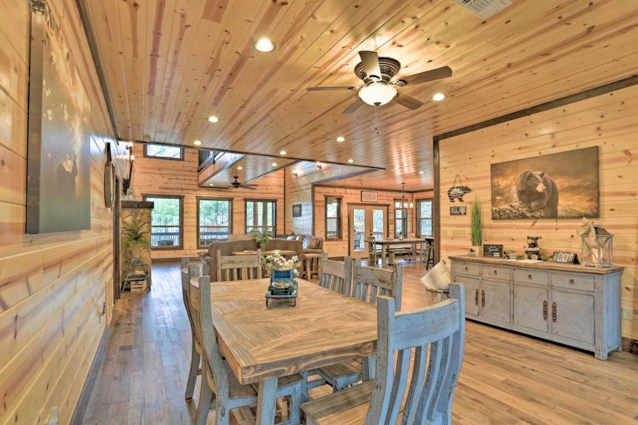 Luxe 'Great Bear Lodge' With Spa, Fire Pit, And Views! Broken Bow Exterior foto